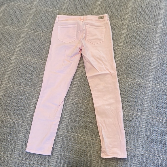 Paige Skyline Ankle Peg Jeans Distressed Pink size 28 - Picture 7 of 7